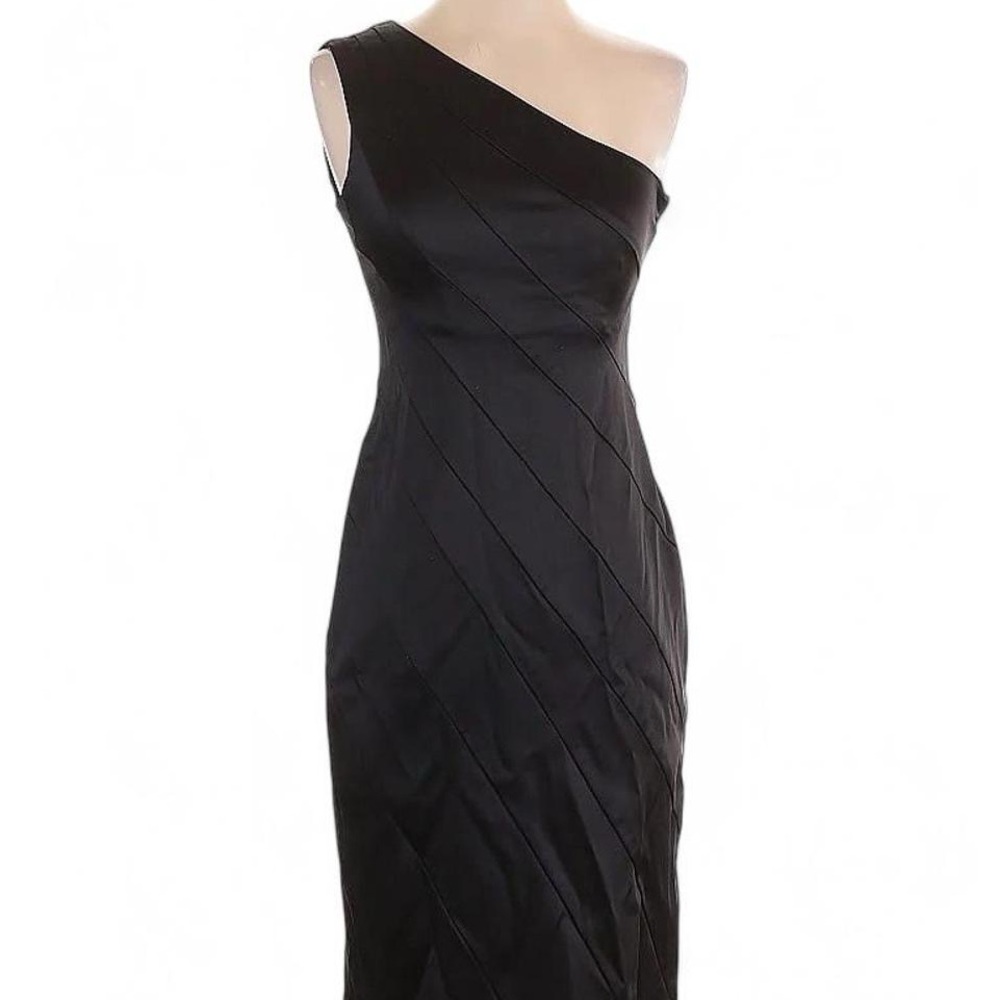 Calvin Klein Satin One-Shoulder Dress